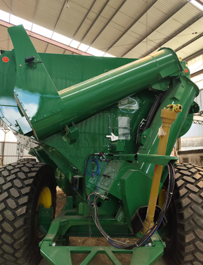 Tubo de descarga de 480mm con sinfines segmentados.